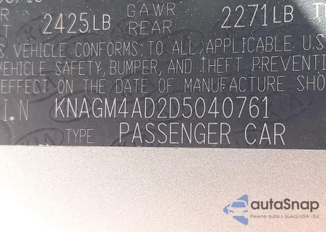 2013 Kia Optima Hybrid Lx from USA, damaged, VIN KNAGM4AD2D5040761